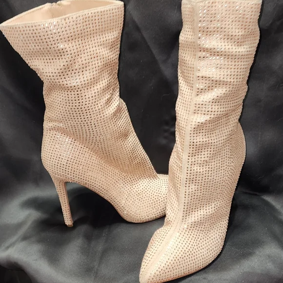 Pink Rhinestone Boots - Picture 2 of 10